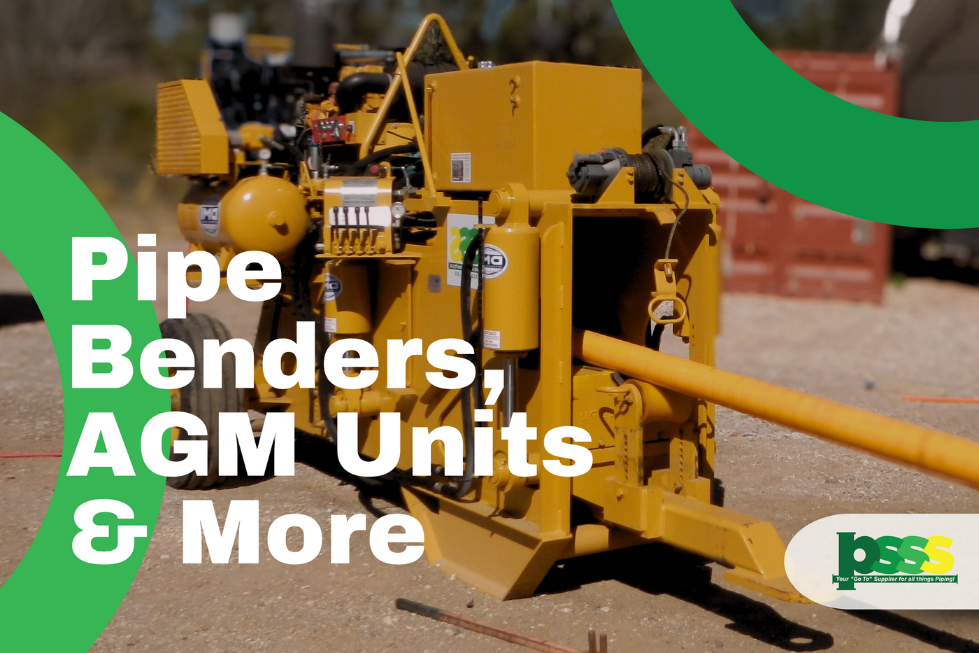 Clearance on AGM Units, Pipe Benders & Trailers!