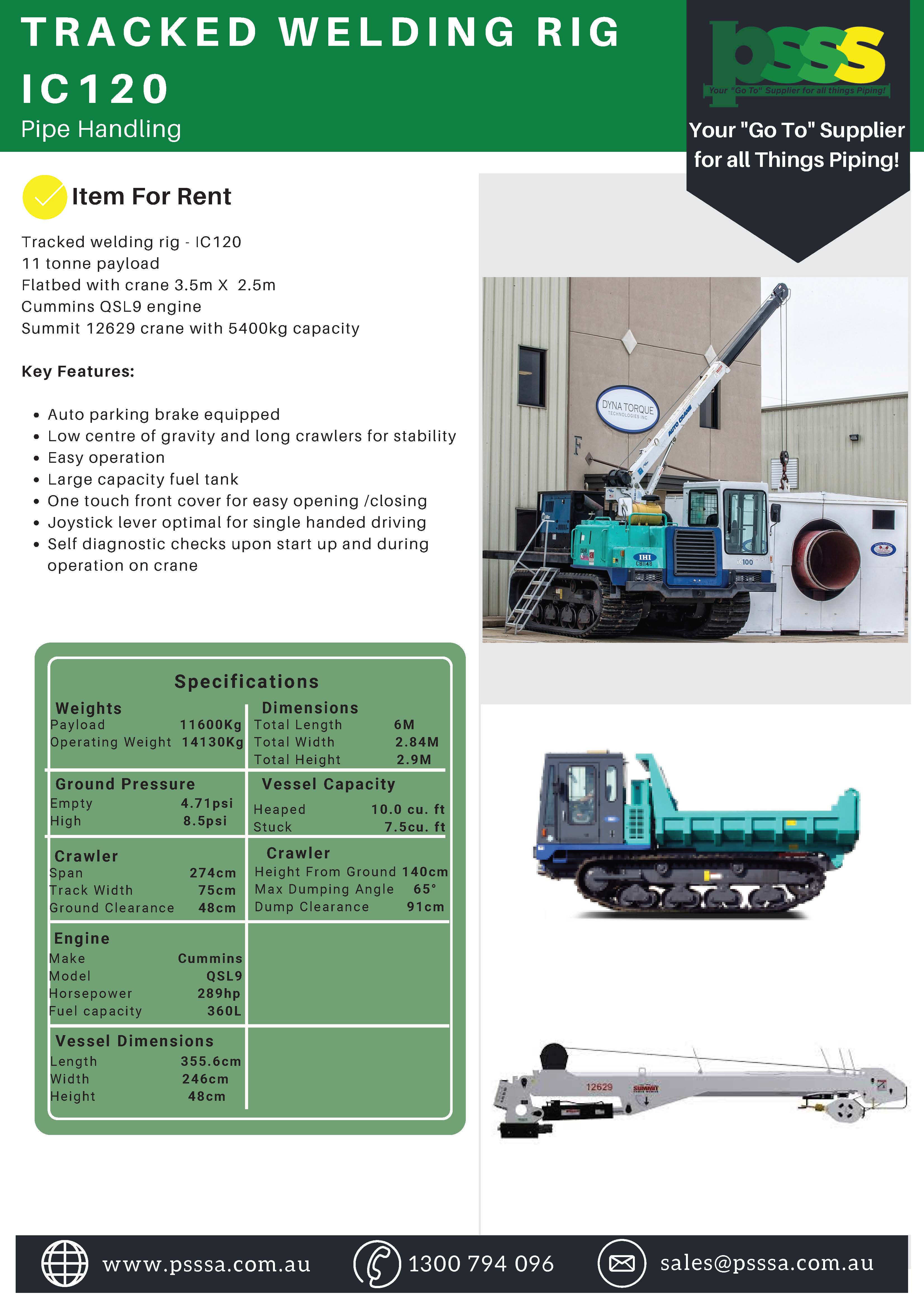 Tracked Welding Rig